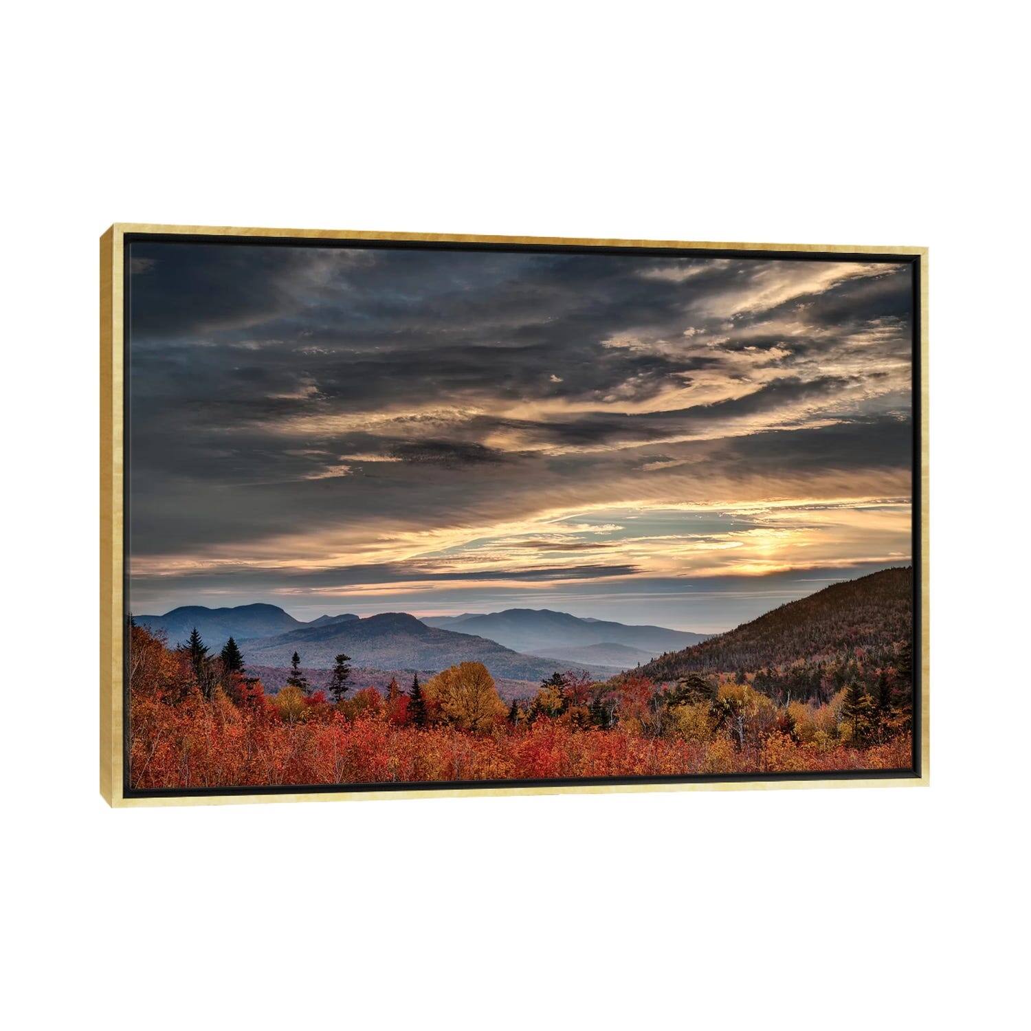 iCanvas "USA, New Hampshire, White Mountains, Sunrise from overlook" by